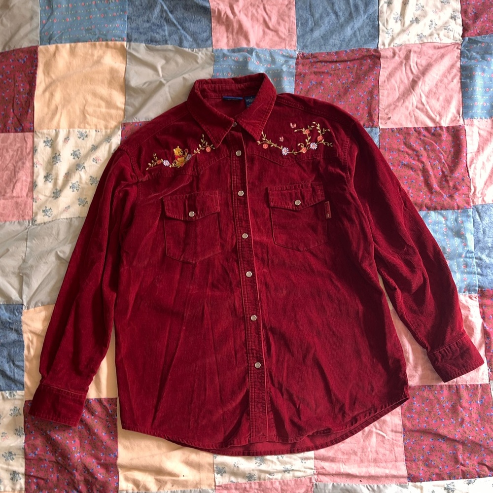 Winnie the Pooh corduroy button down